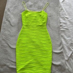 Neon mini dress